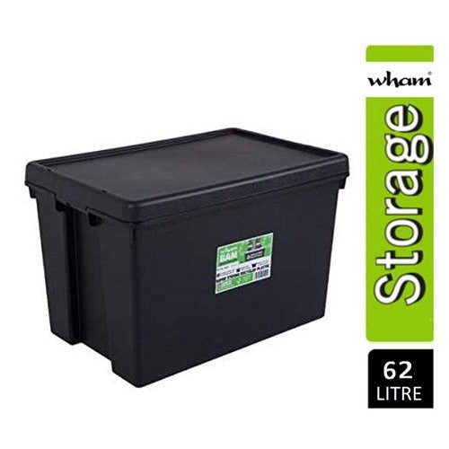 Storage Box Heavy Duty & Lid Black