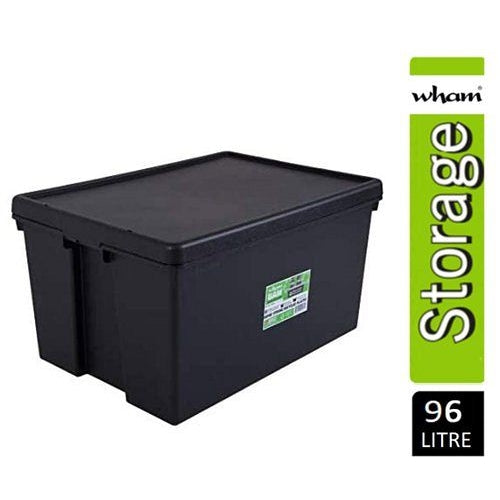 Storage Box Heavy Duty & Lid Black