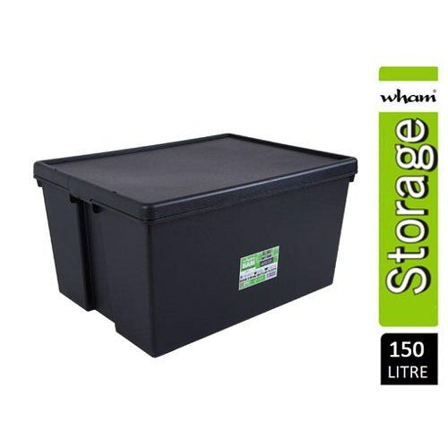 Storage Box Heavy Duty & Lid Black