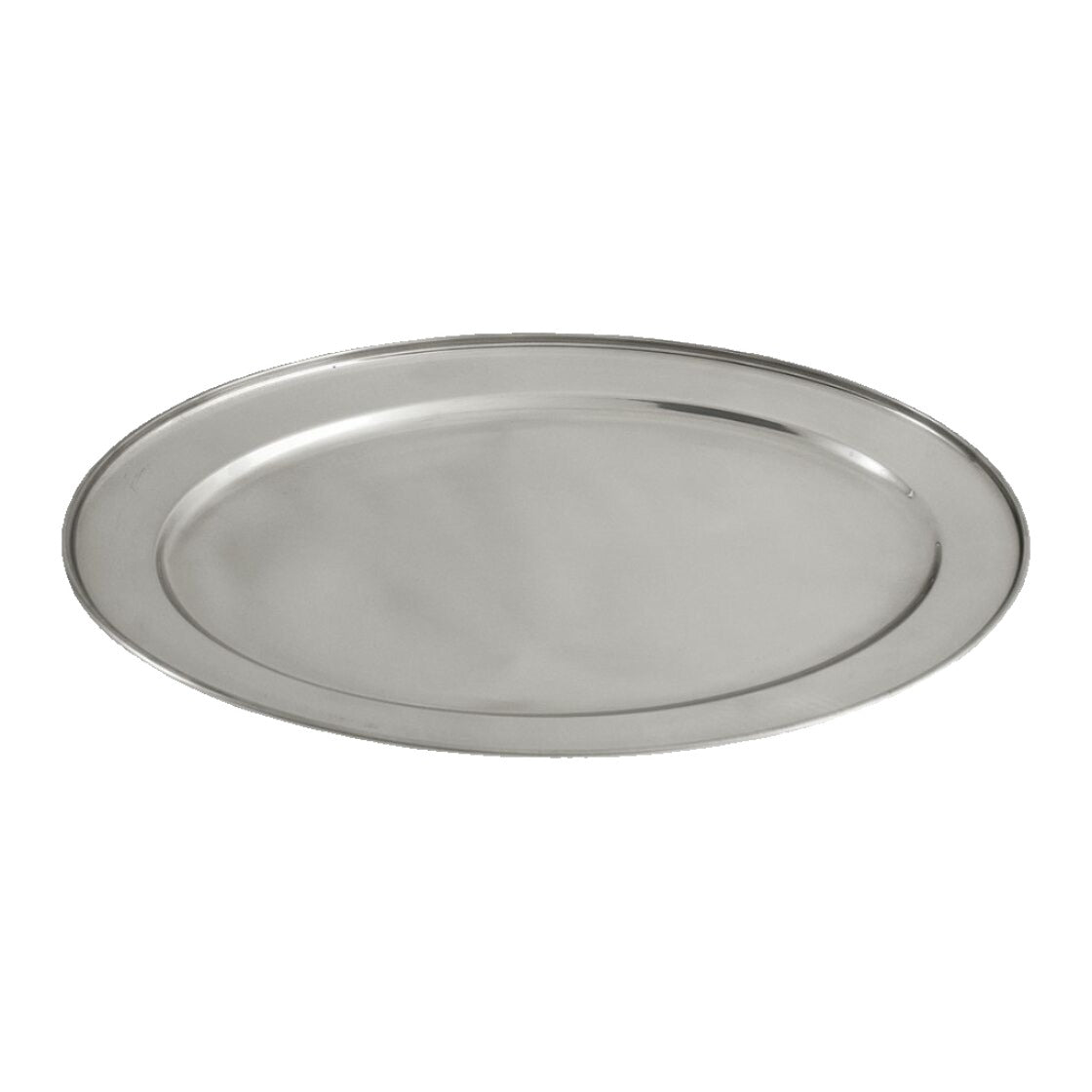 OVAL PLATE 35 CM STAINLESS STEEL