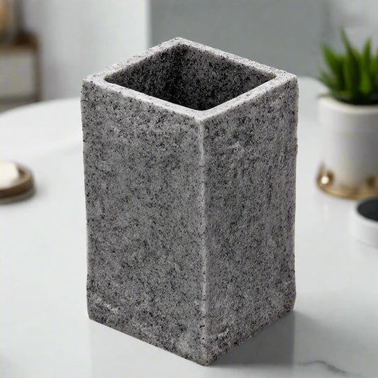 Rock Polyresin Toothbrush holder