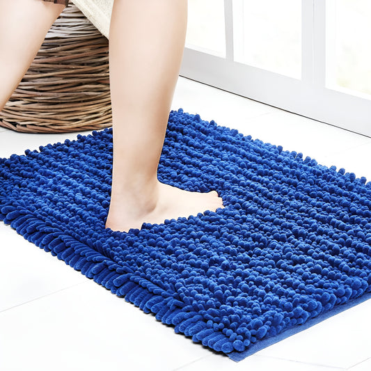 Chenile Poppy Bathroom rug