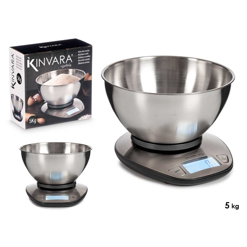 5KG Steel Digital Scale with Bowl