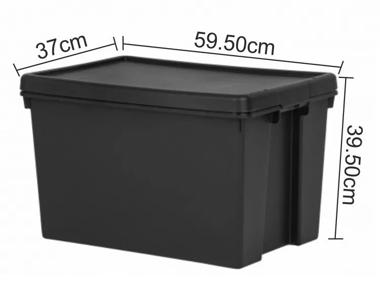 Storage Box Heavy Duty & Lid Black