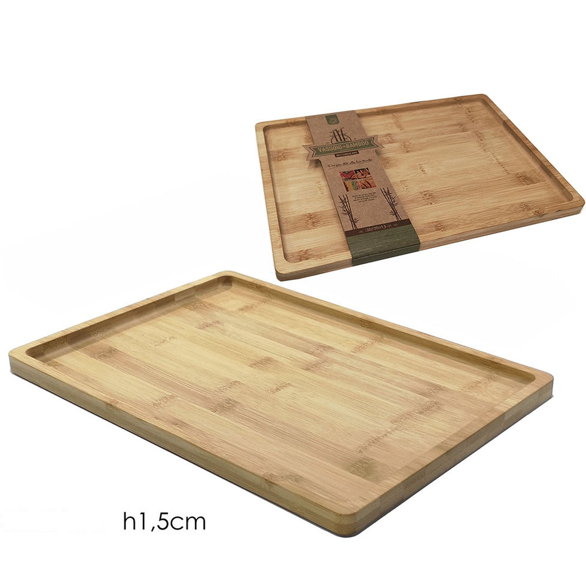 Bamboo Tray – 32 × 27 × 1.5 cm