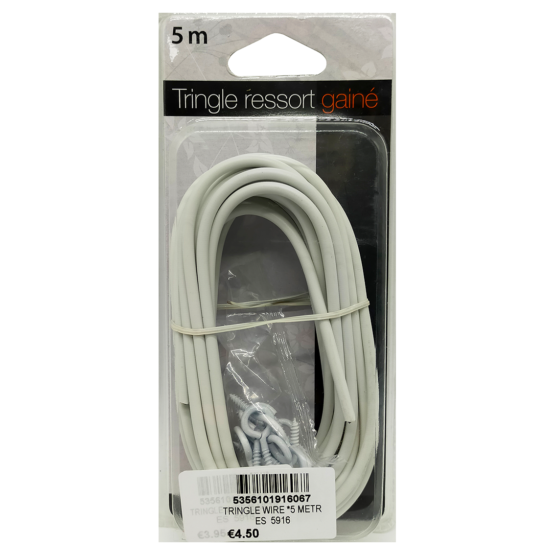 White Curtain Wire Hanging Cord