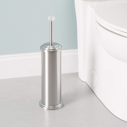Stainless Steel Toilet Brush with Holder – Silver