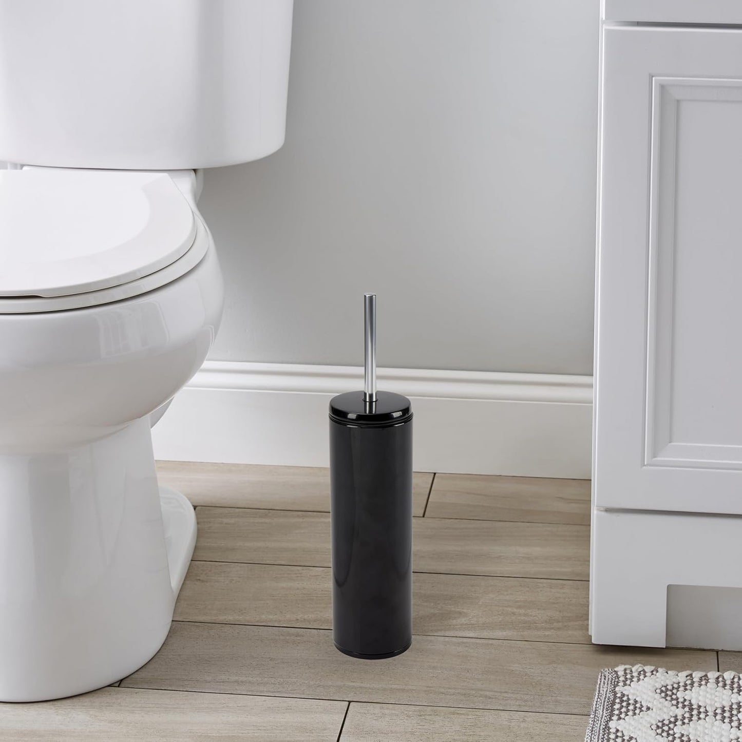 Toilet Brush with Removable Liner – Black