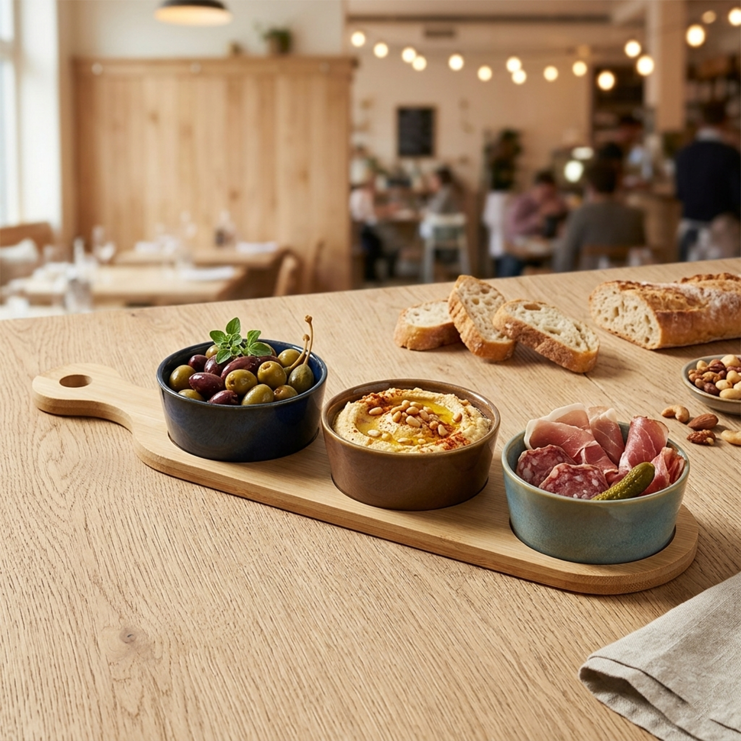 Appetizer Plate- Bamboo Base
