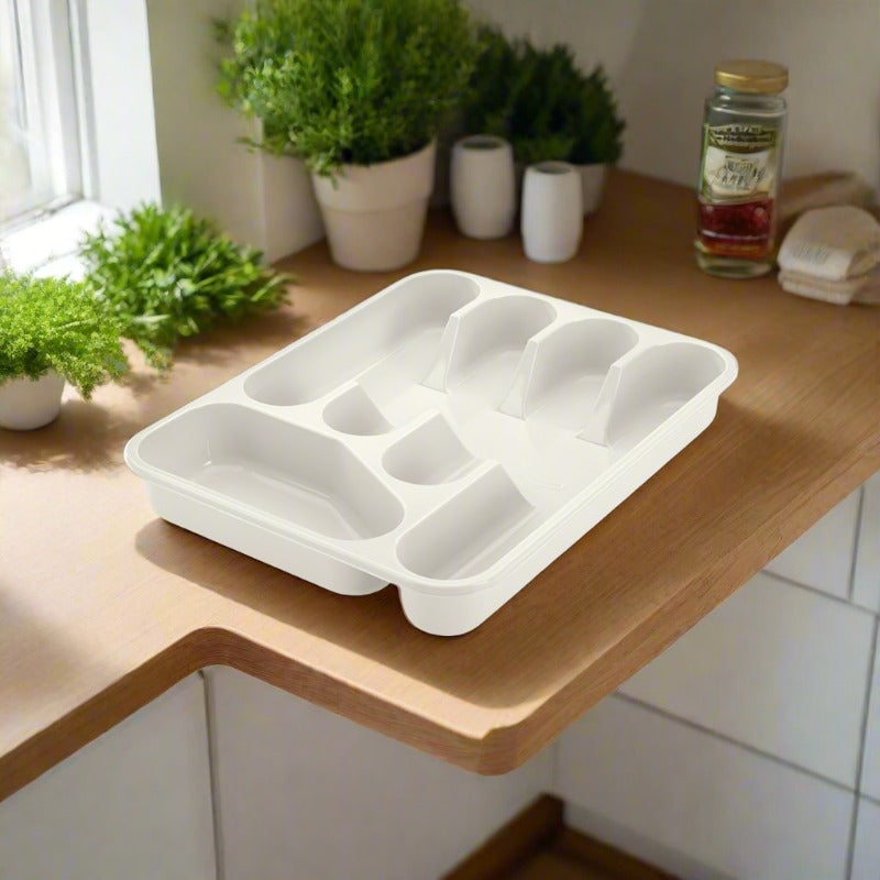 Cutlery Tray Small White