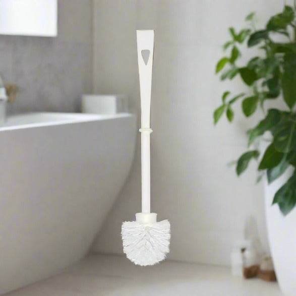 White Toilet Brush