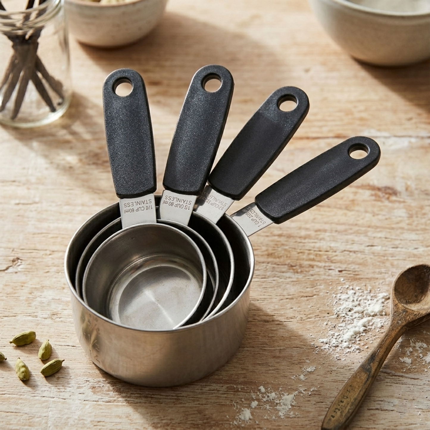 Stainless Steel Measuring Cups 4 Pieces