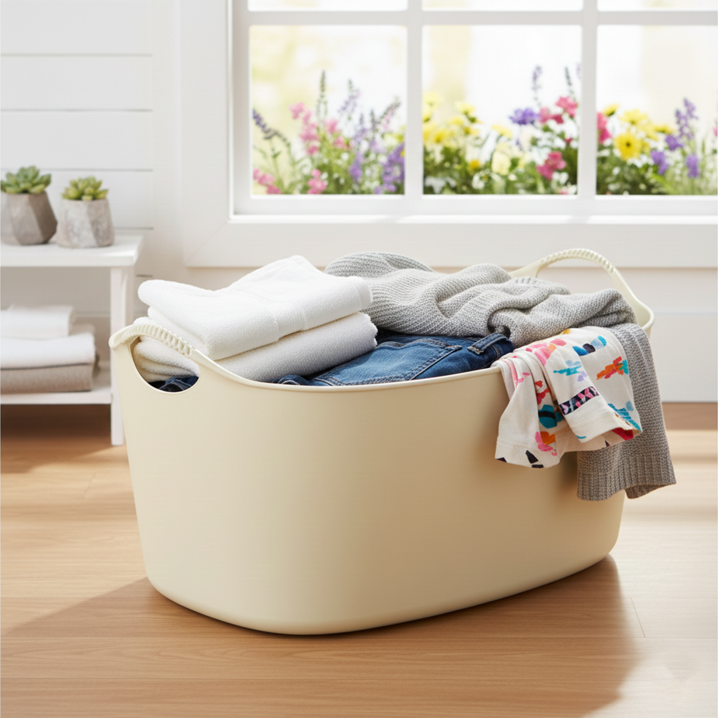 Laura Oval Laundry Basket
