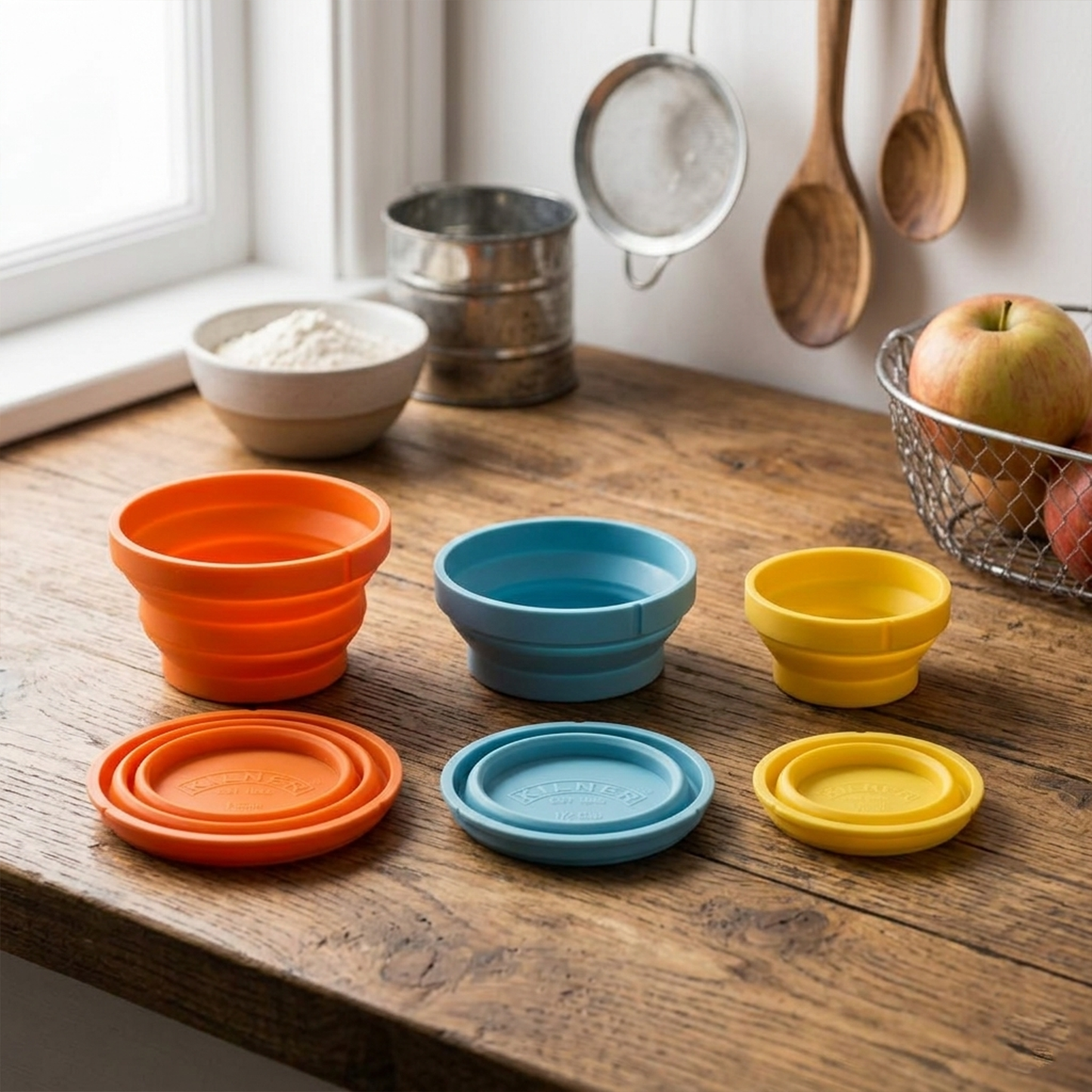 Set of 3 Silicone Measuring Cups