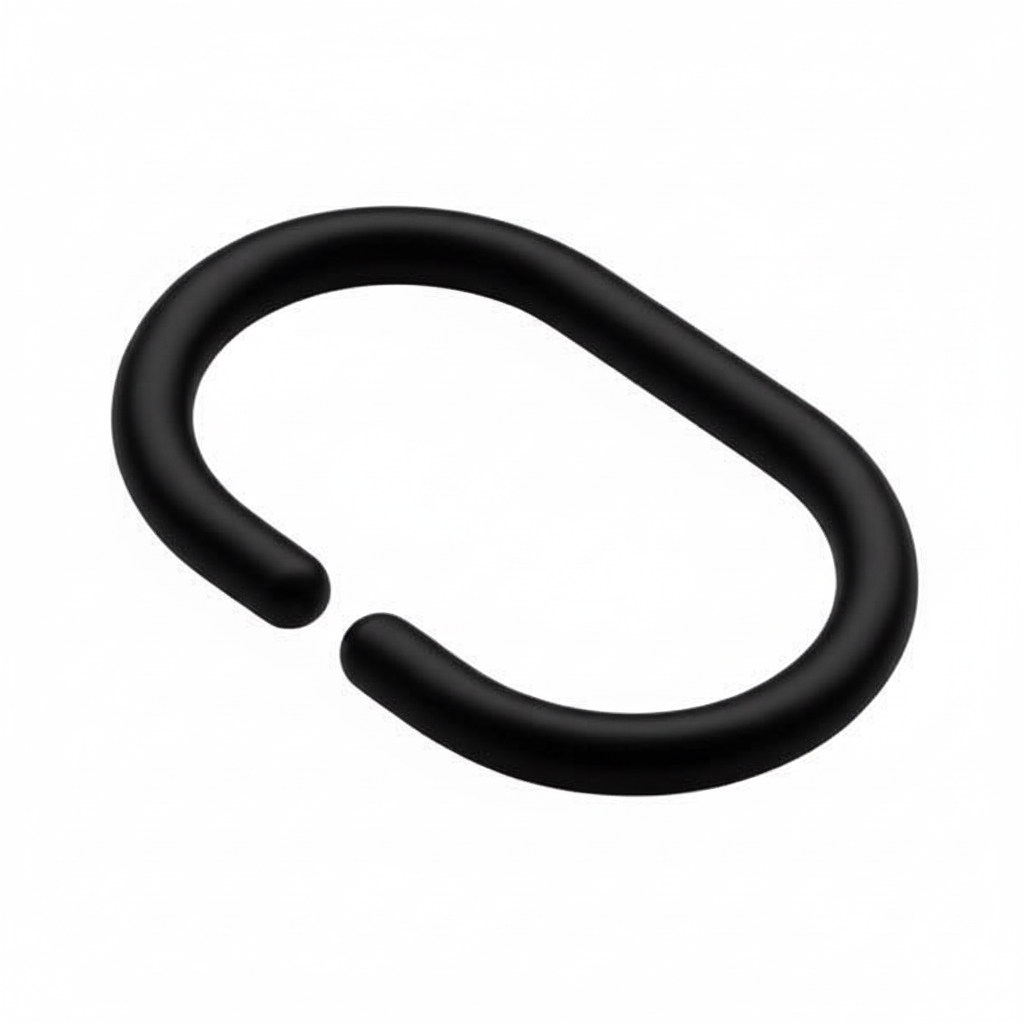 Bathroom curtain ring