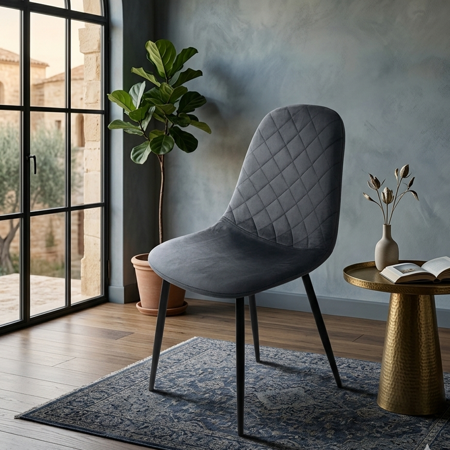 Velvet Dining Chair – Elegant & Comfortable