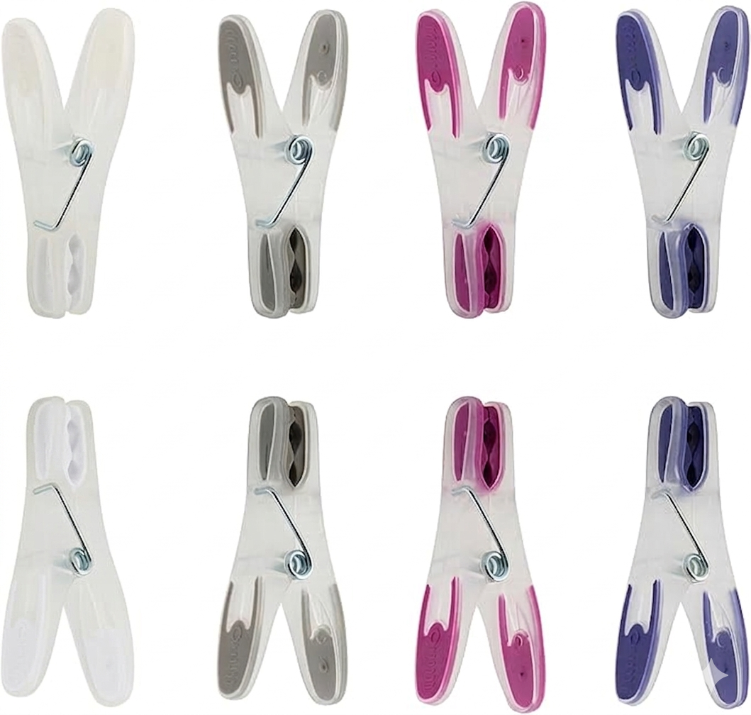 24-Pack Soft Grip Clothespins