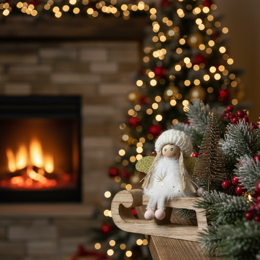 Fig Angel Sitting 12x12cm