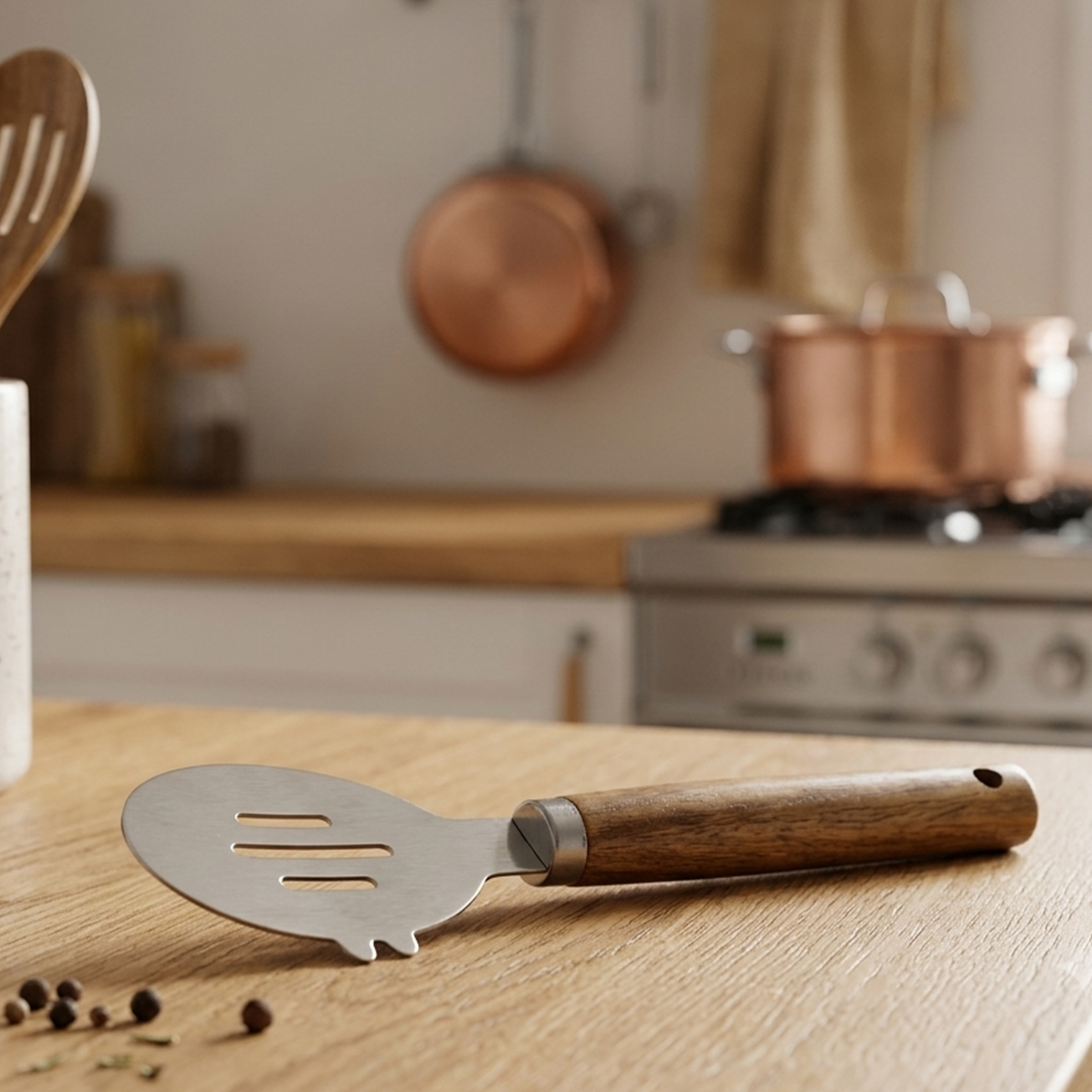 Baking Spatula with Acacia Handle – 20 cm