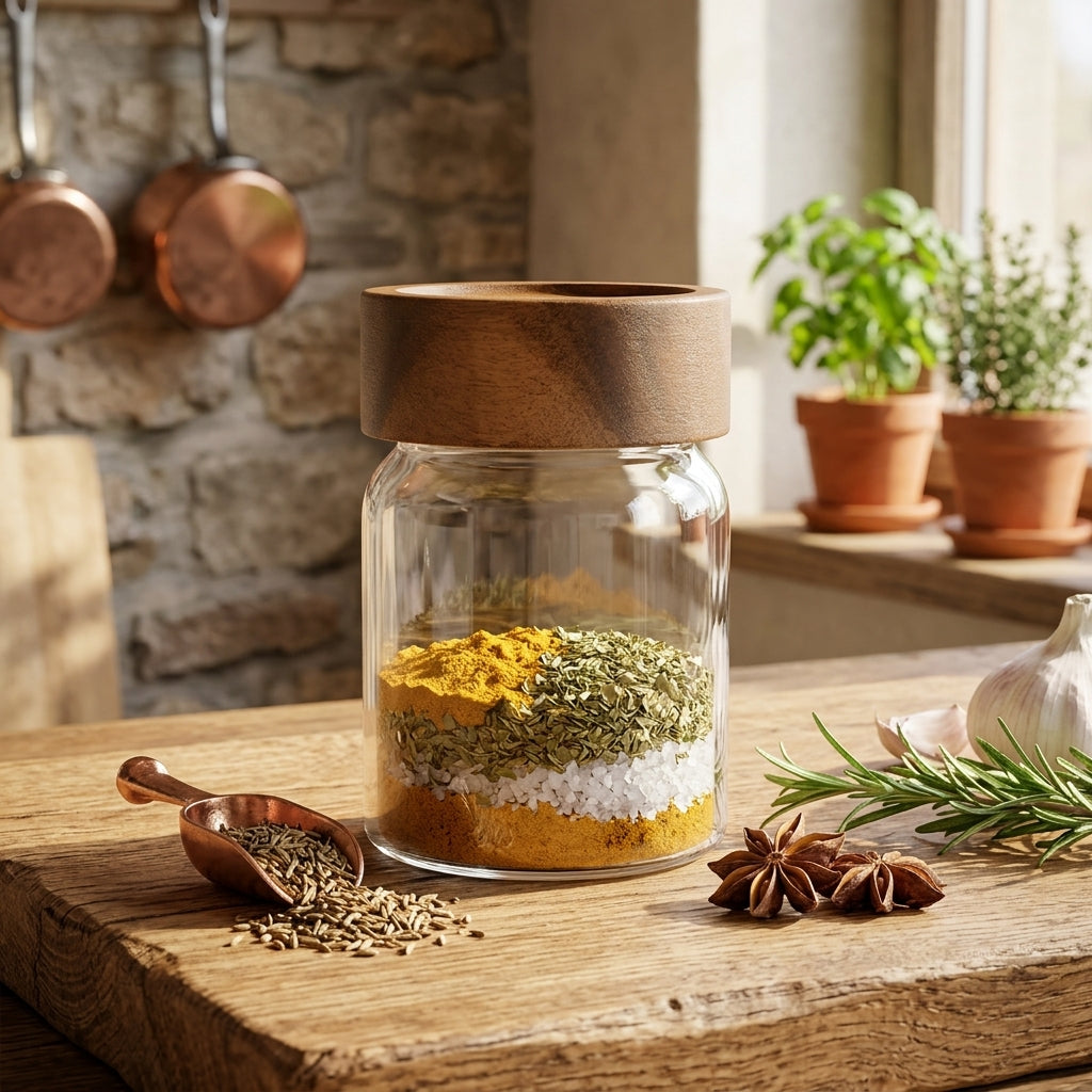 Glass Jar with Airtight Lid – 6.5 × 9 cm