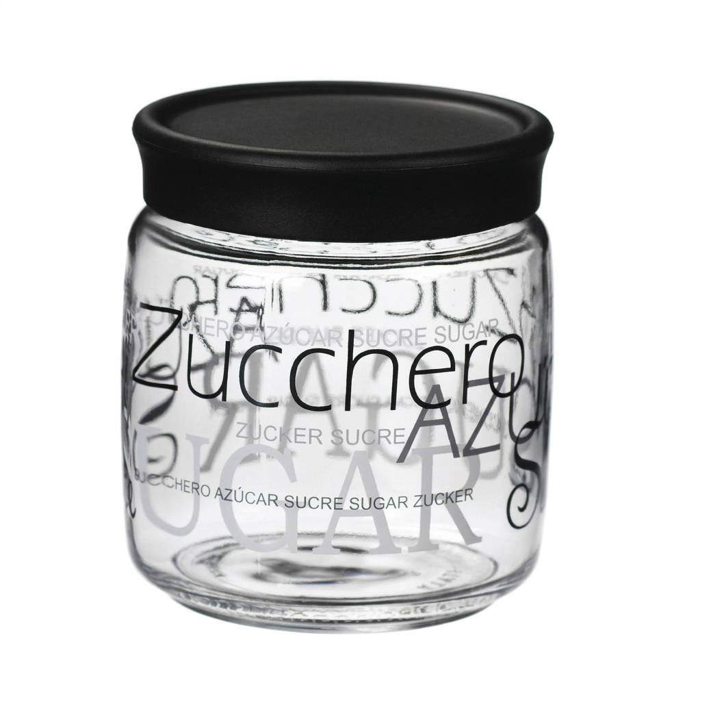 Glass Sugar Jar – 0.75 Litre