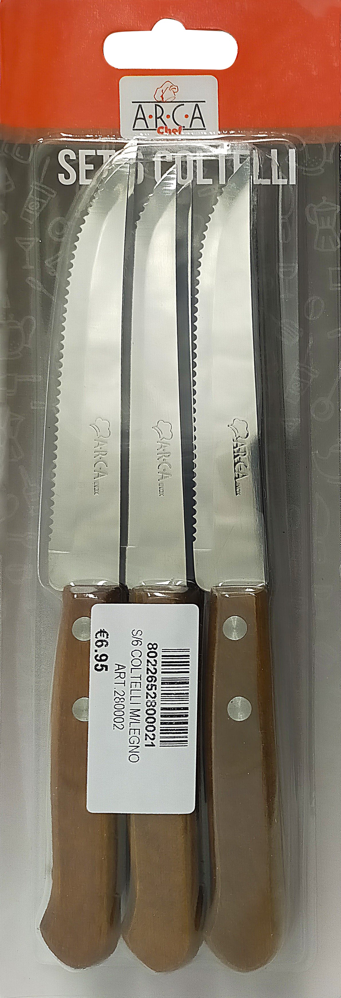 Set 6 table knives