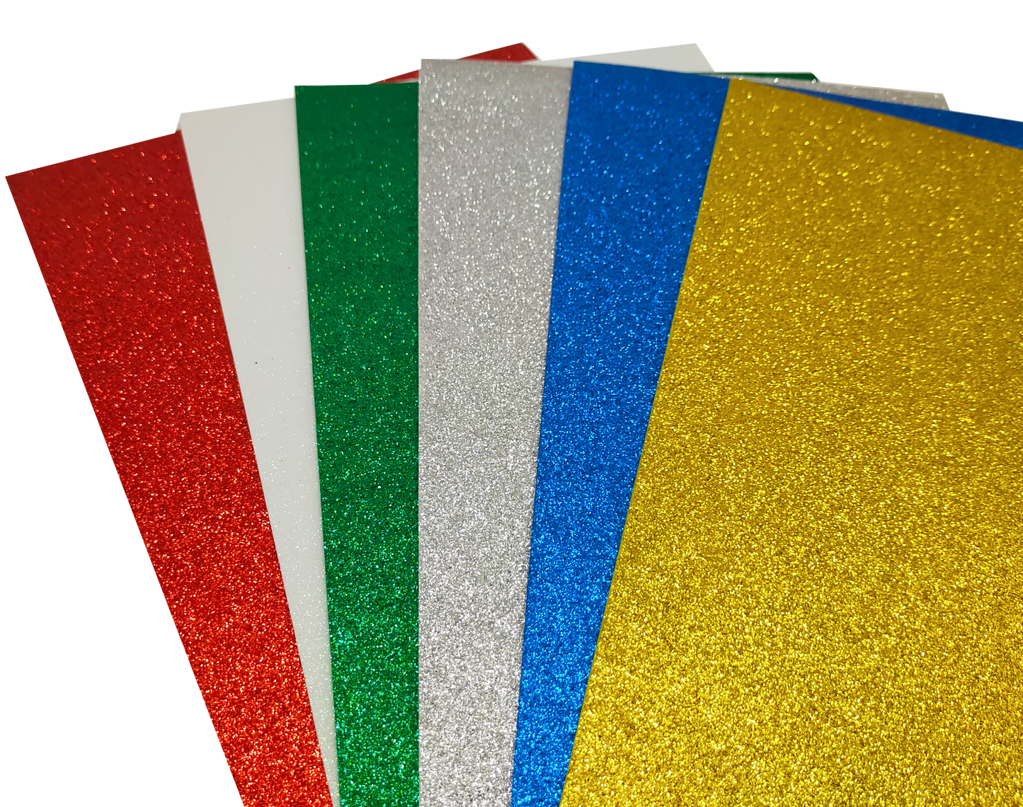 A4 EVA Foam felt Glitter Sheets 6 Colours