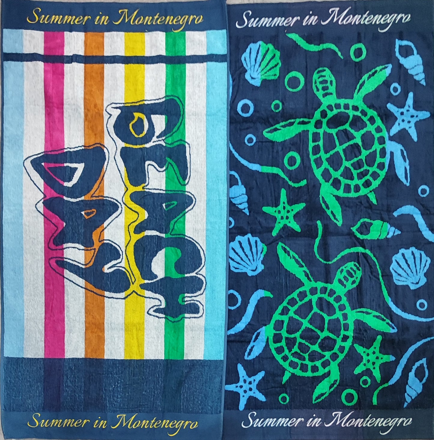 Assorted Shelly Velour Beach Towel 70cm X 140cm. Buy 2 get 1 Free