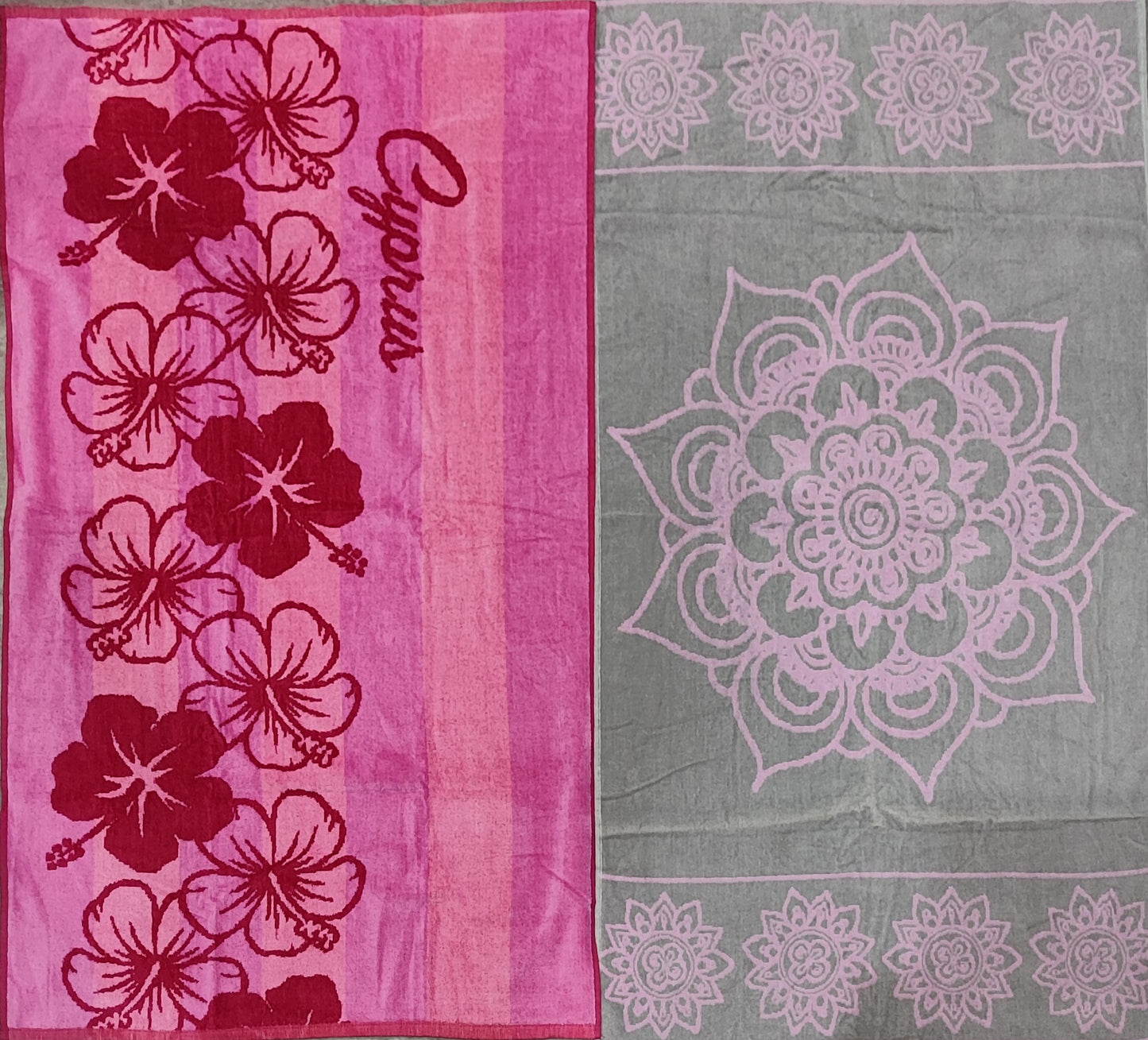 Assorted Shelly Velour Beach Towel 70cm X 140cm. Buy 2 get 1 Free