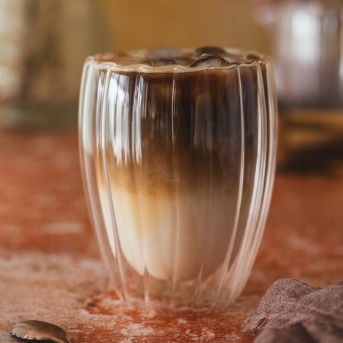 Set of 2 Double-walled glass