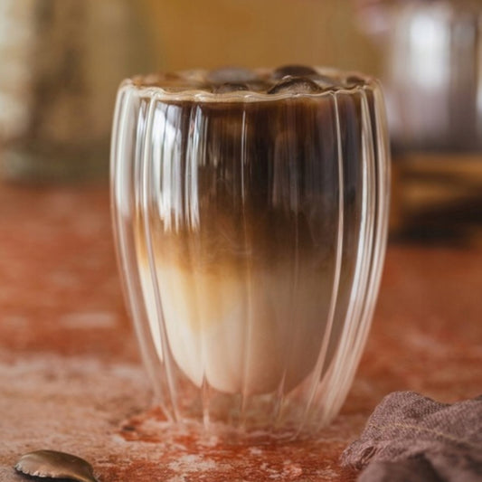 Set of 2 Double-walled glass