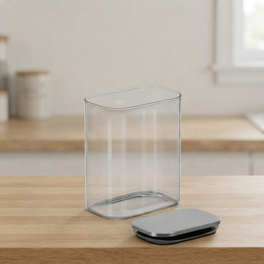 1.1L Rectangular Jar with Steel Lid