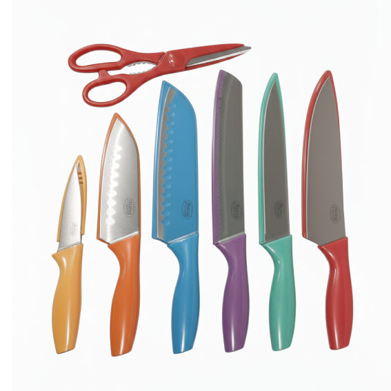 Knives with Colour Handle 7-piece set
