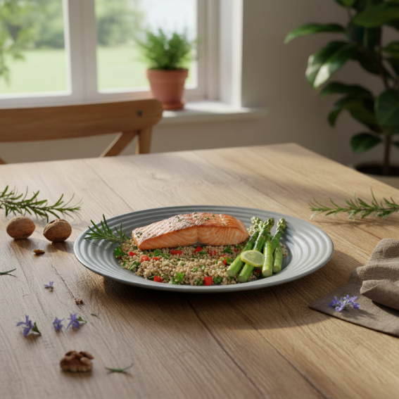 Living Grey Dinner Plate