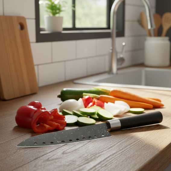 Knife Hole Marble Design