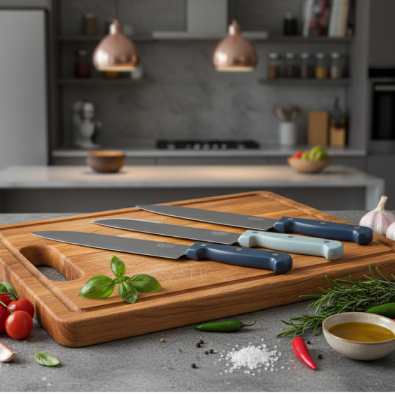 5-Piece Knives Set with cover