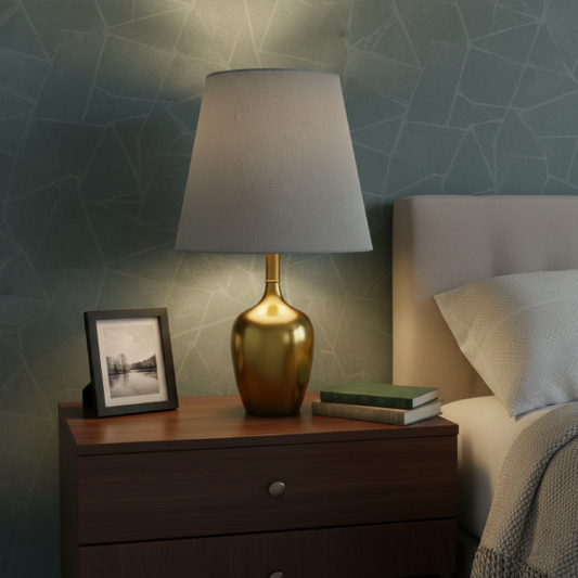 Antique Brass Metal Table Lamp