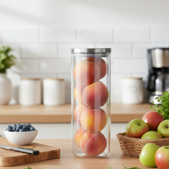 Delis Borosilicate Jar, 1.7Ltr