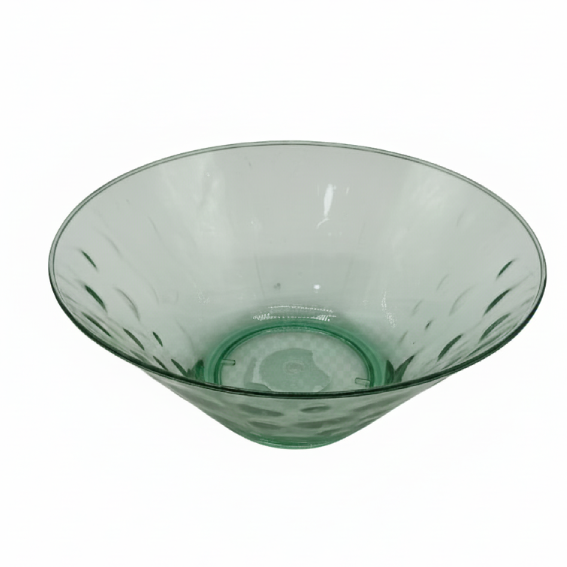 Plastic Bowl Dots - Green