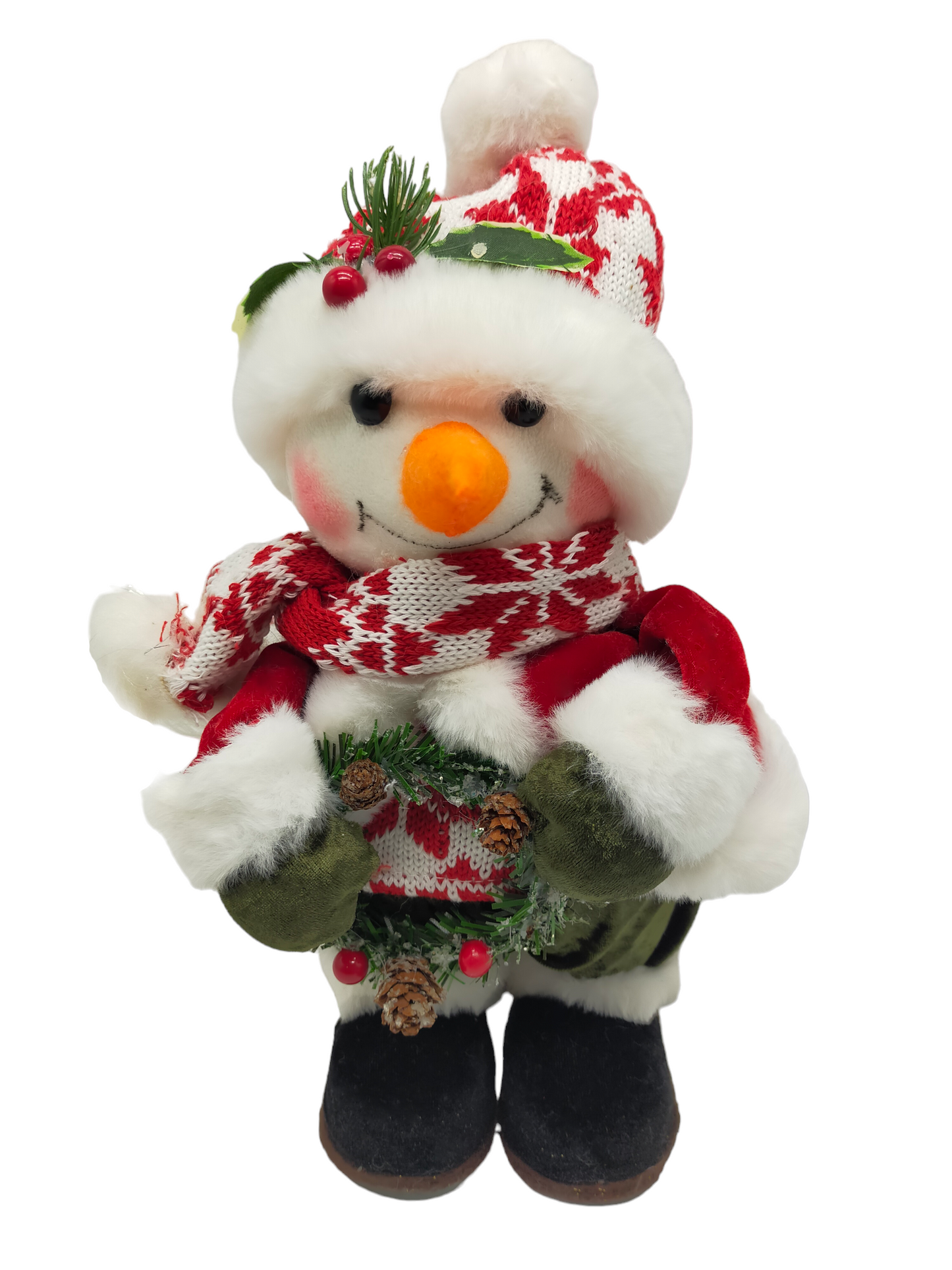 Snowman Mistletoe on the hat 33cm