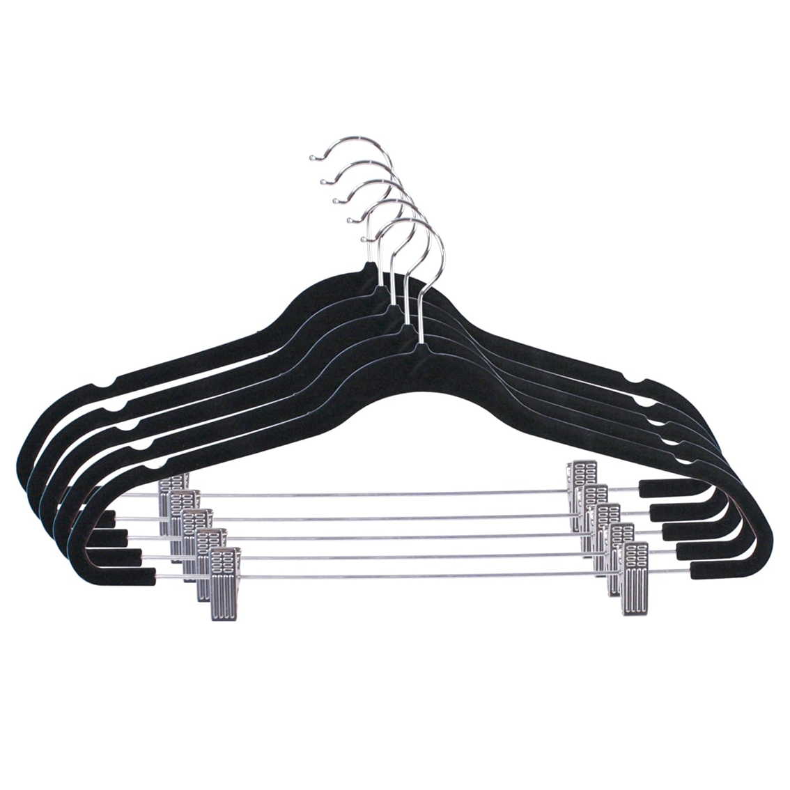 5 Velvet Hanger W/Clip
