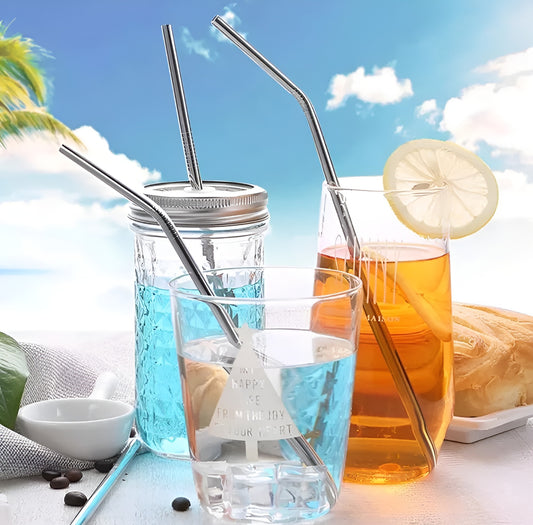 Stainless steel straw*4