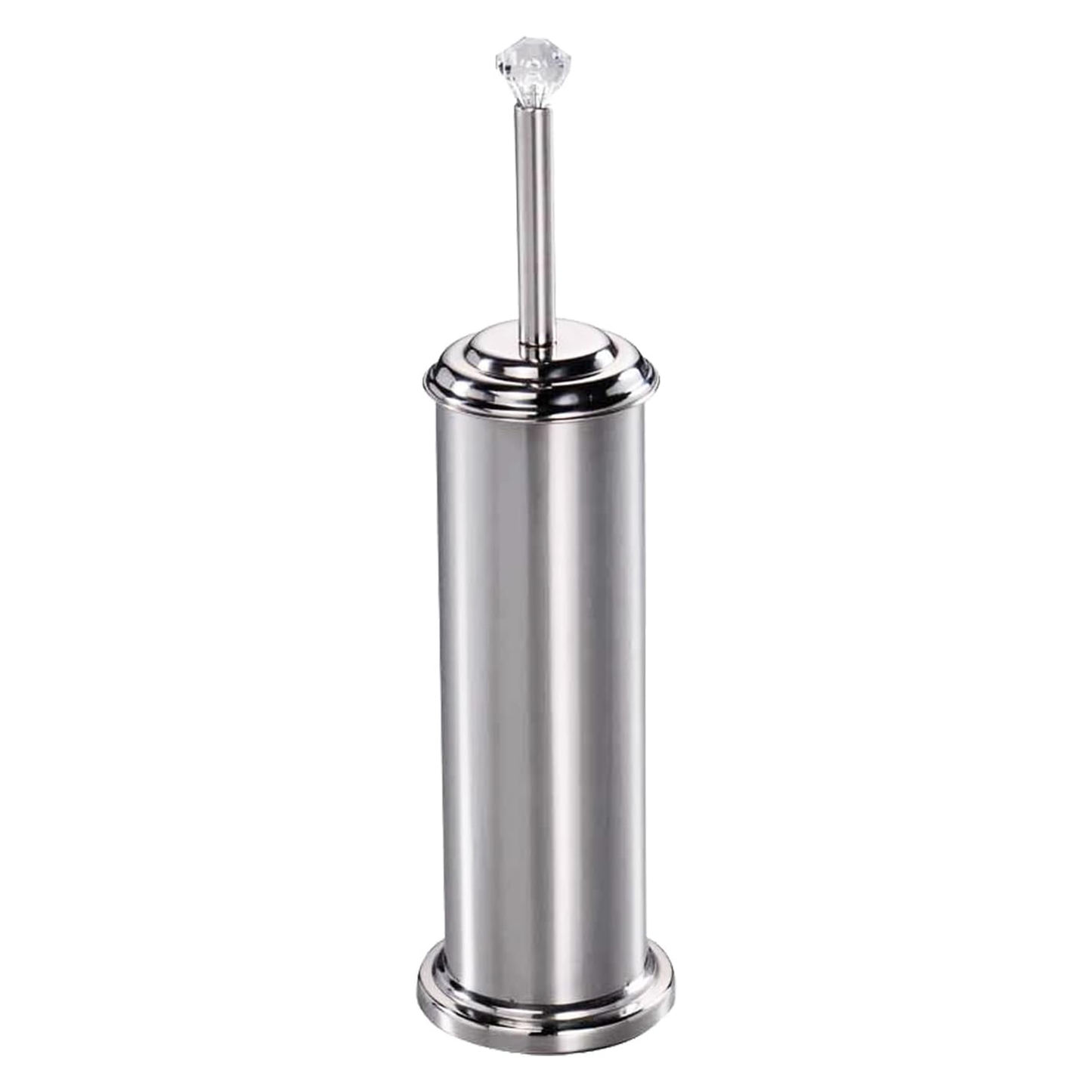 Stainless Steel Toilet Brush with Holder – Silver