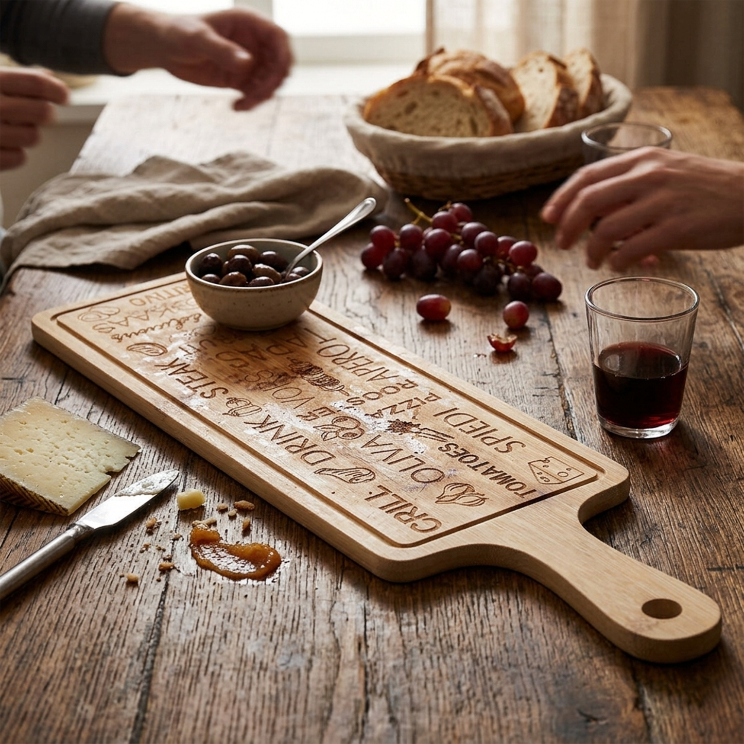 Bamboo Serving Plate – 44 × 12 cm