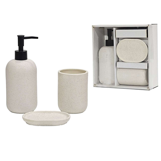 White Bathroom Set- 3-Piece