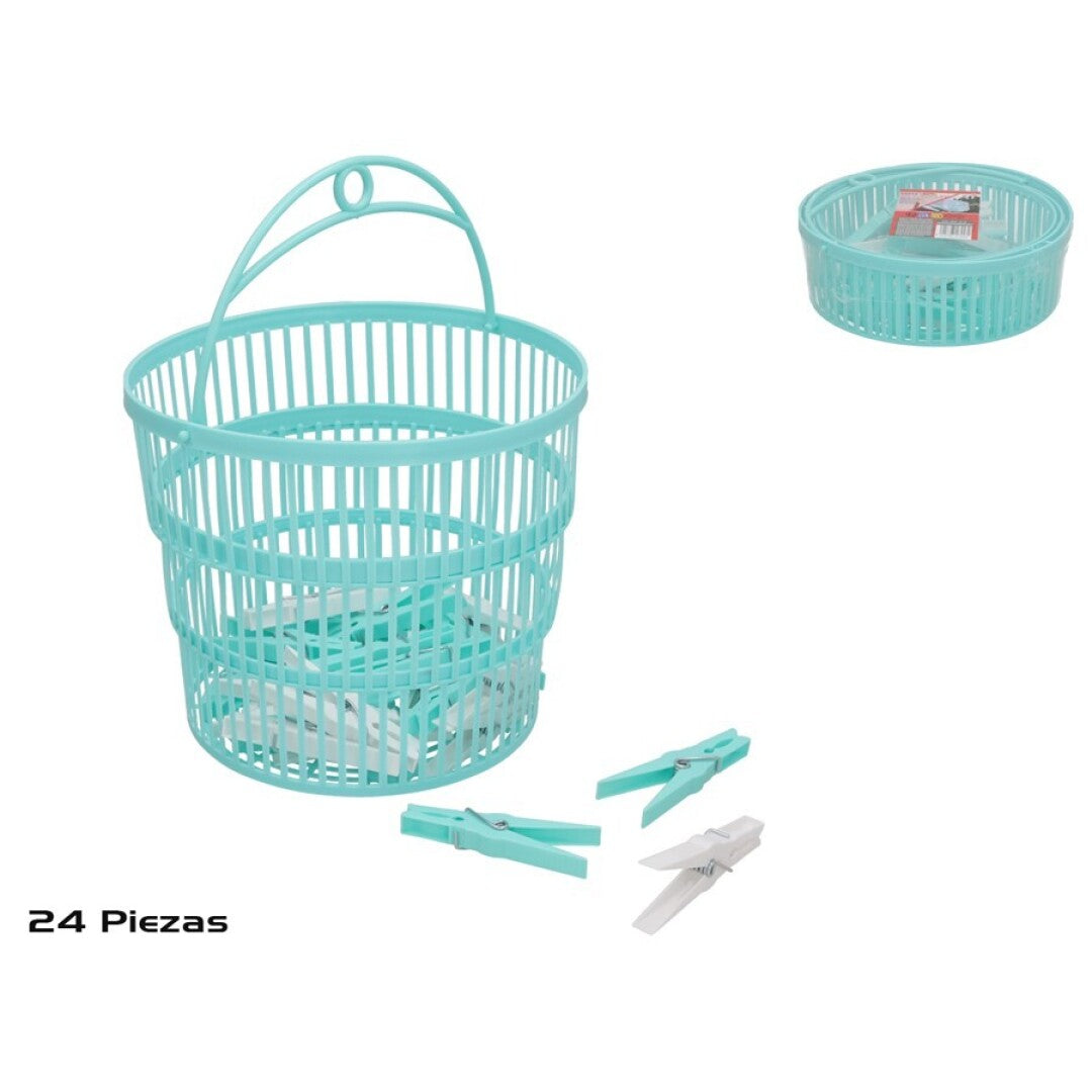 Basket with 24 Clips