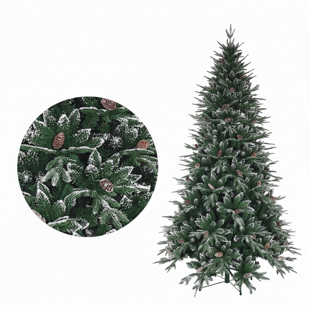 Christmas tree W/Pine cones