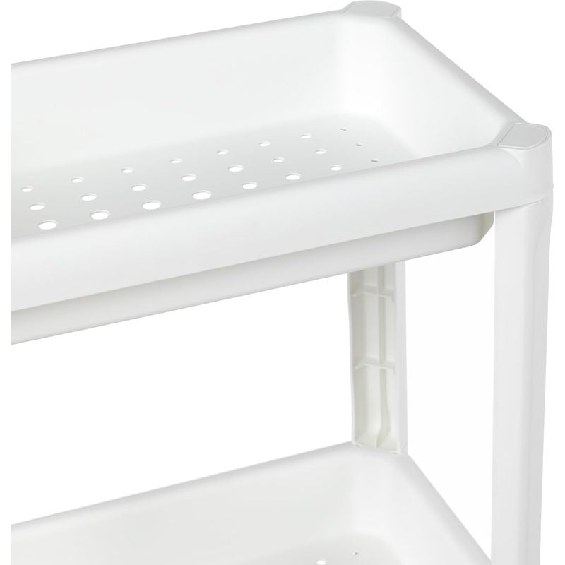 White Modular Shelf with 4 Shelves 38 × 23 × 100 cm