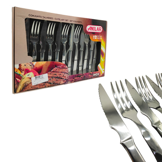 Anilar 12pcs Barbeque Cutlery Set