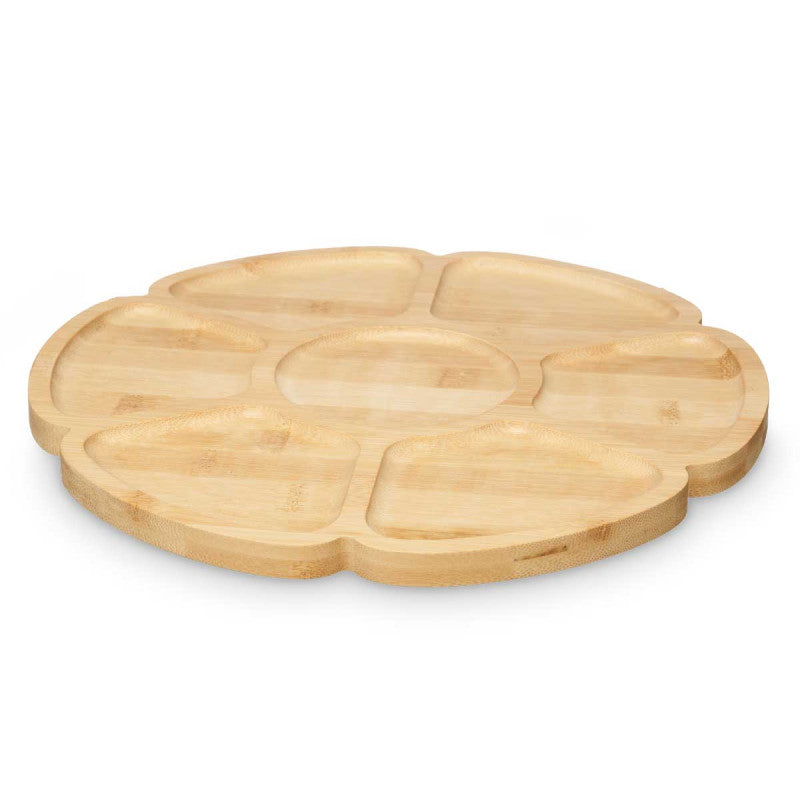 Bamboo Tray with 7 Compartments 30 cm